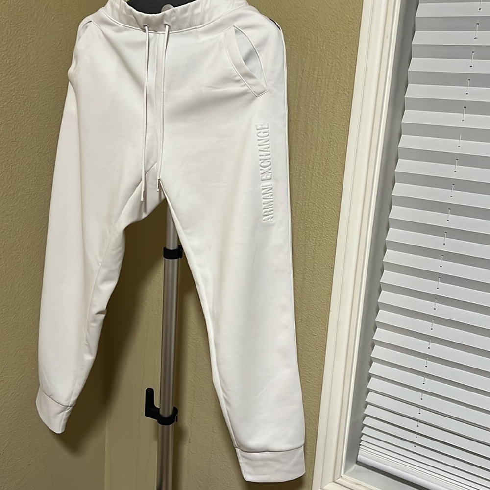 Armani Exchange sweatpants white - Picture 3 of 8